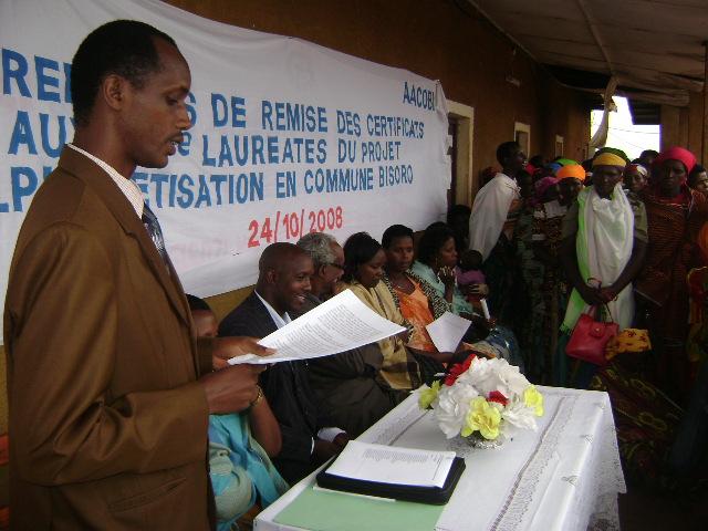 Rede des Erziehungsministers von Burundi